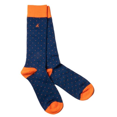 Bamboo Socks - Orange Spots