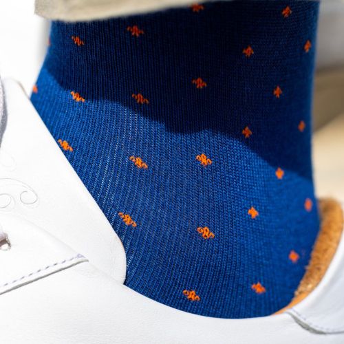 Bamboo Socks - Orange Spots