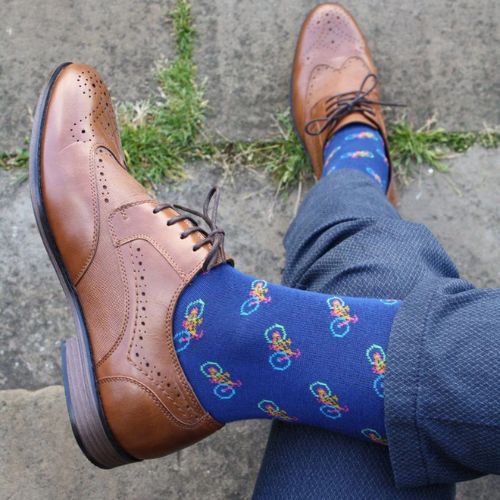 Bamboo Socks - Blue Bicycle