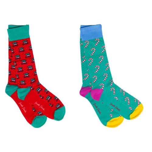 Bamboo Socks - Christmas Cracker Motif