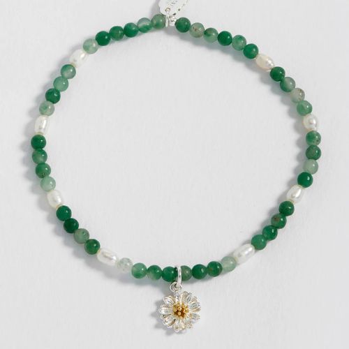 Green & Pear Wildflower Bracelet