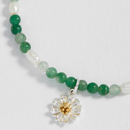 Green & Pear Wildflower Bracelet