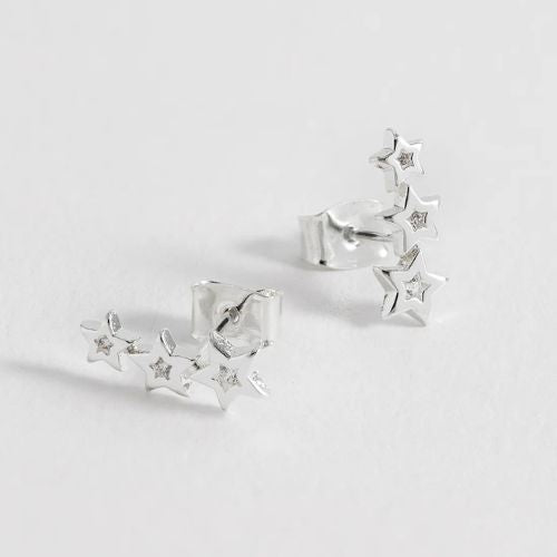 Star Stud Crawler Earring