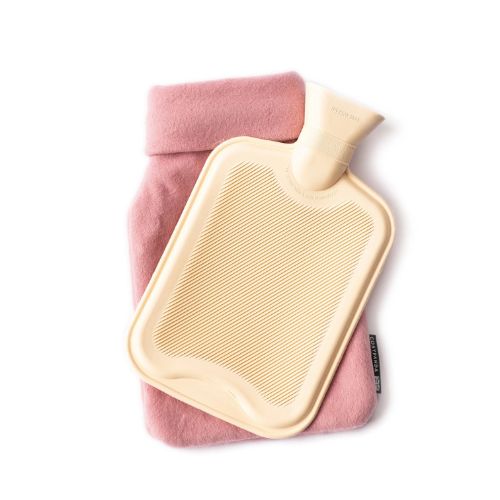 Pink Organic Cotton Hot Water Bottle - 2L