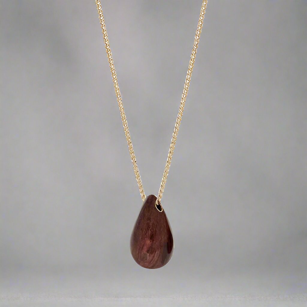 Hush Necklace Brown Shimmer Enamel