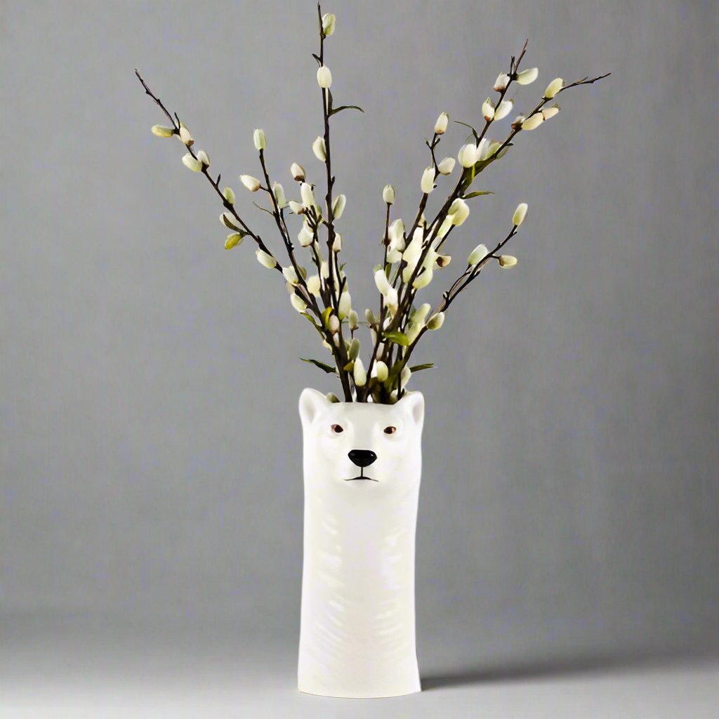 Quail - Polar Bear Flower Vase