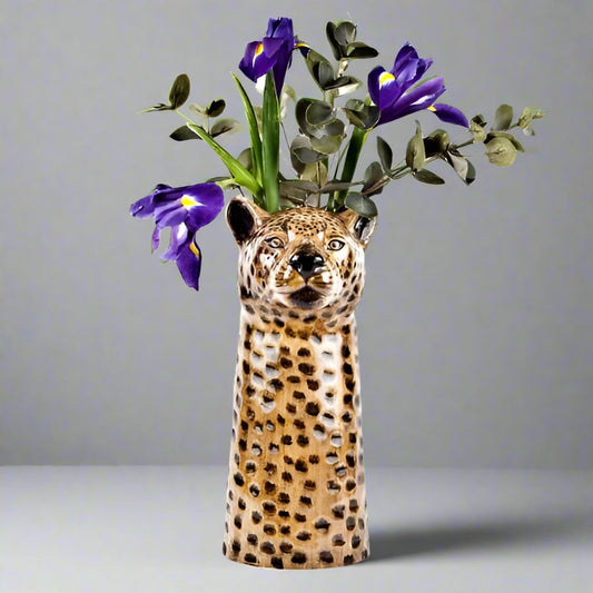 Quail - Leopard Flower Vase