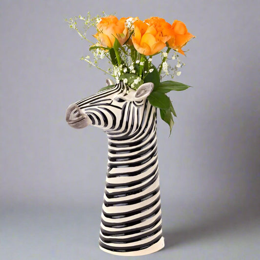 Quail - Zebra Flower Vase