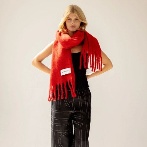 The Stockholm Scarf - 100% Recycled - Crimson Red