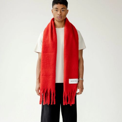 The Stockholm Scarf - 100% Recycled - Crimson Red