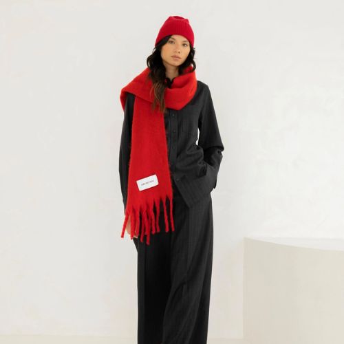 The Stockholm Scarf - 100% Recycled - Crimson Red