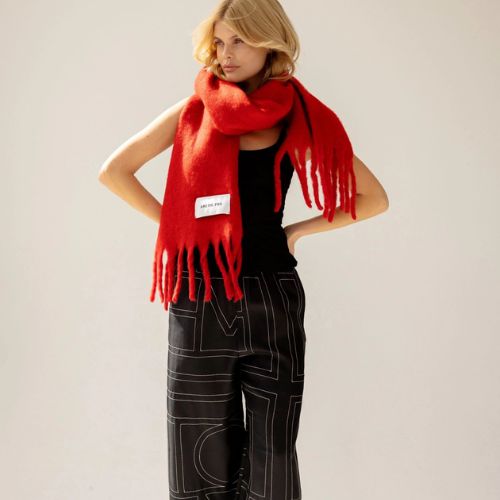 The Stockholm Scarf - 100% Recycled - Crimson Red