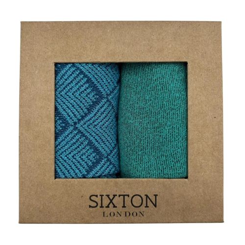 Paris and Tokyo Turquoise Sock Box Duo