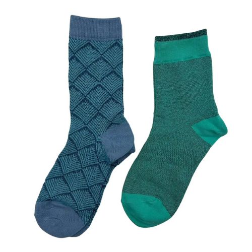 Paris and Tokyo Turquoise Sock Box Duo