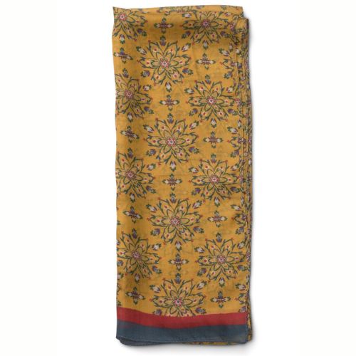 Silk Scarf - Ajanta Mustard