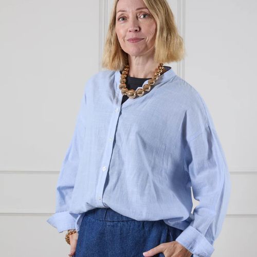 Heidi Shirt - Blue Stripe