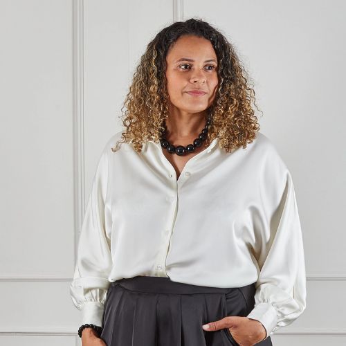 Chunky Beaded Necklace - Black