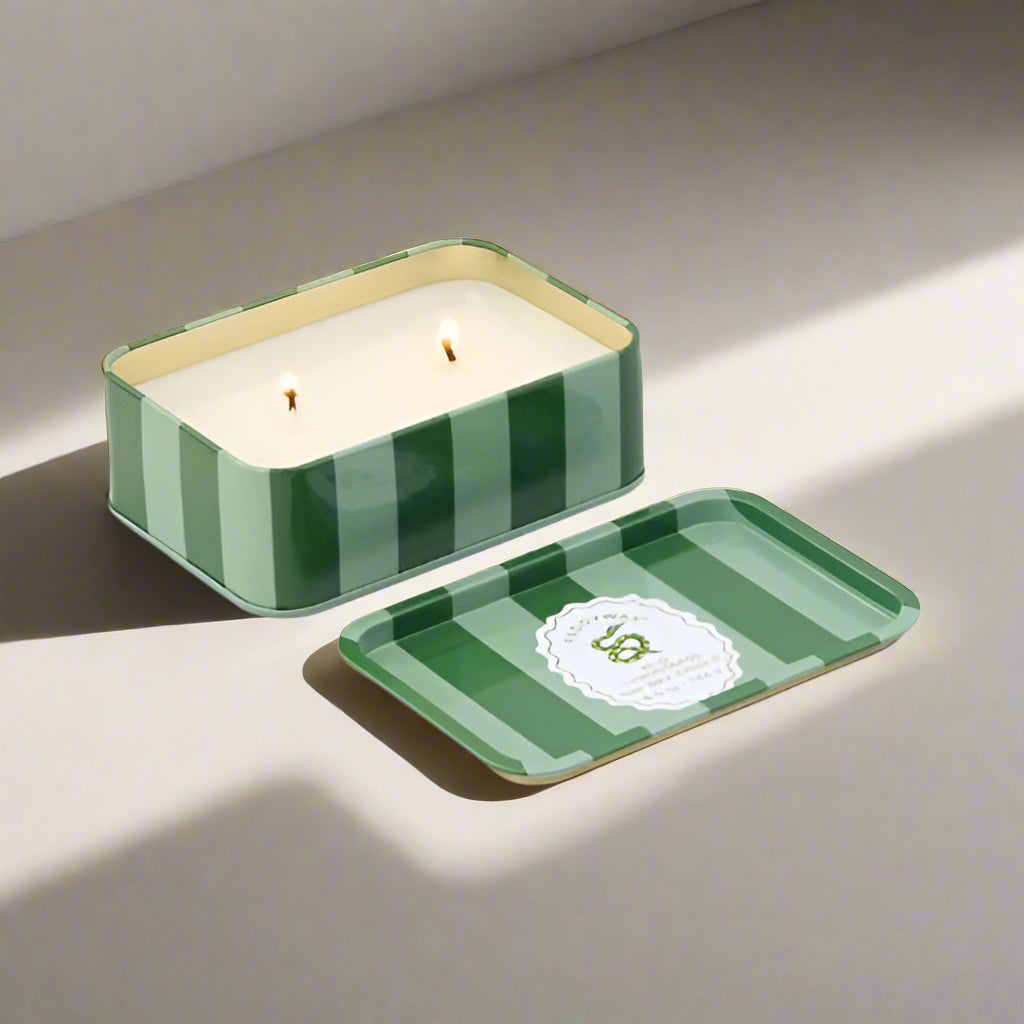 Snake Printed Tin Candle - Wild Lemongrass