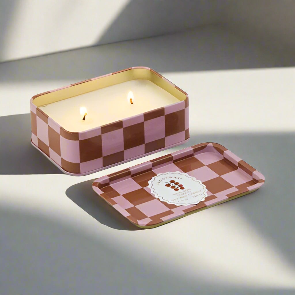 Tomato Printed Tin Candle - Heirloom Tomato