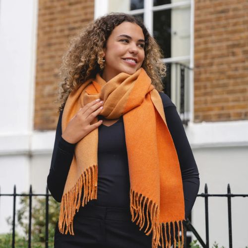 Chunky Orange Scarf