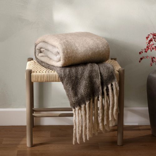 Rawton Ombre Throw - Flint/Black