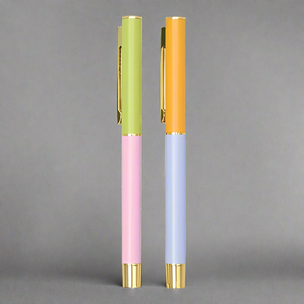 Colour Block Pens Lilac & Cornflower