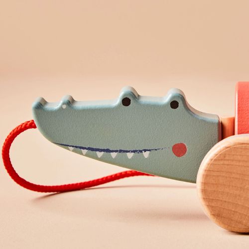 Just Bee Kids Wooden Crocodile Pull Along Toy