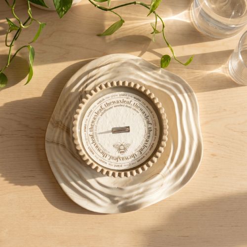 Chamomile Jesmonite Soy Wax Candle