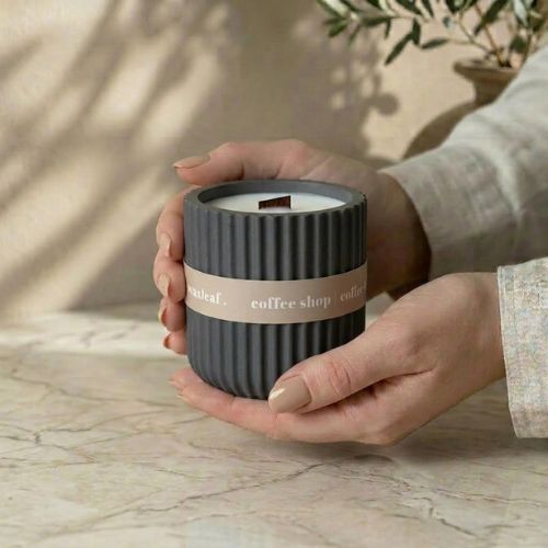 Coffee Scented Refillable Soy Candle