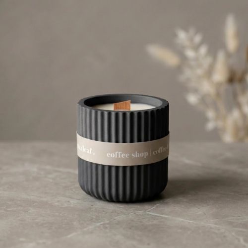 Coffee Scented Refillable Soy Candle