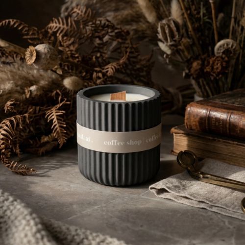 Coffee Scented Refillable Soy Candle