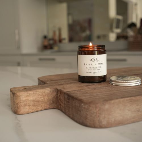 Gingerbread Christmas Candle