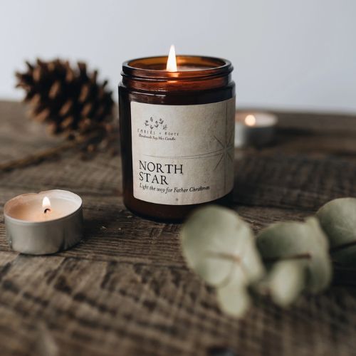 North Star Christmas Candle
