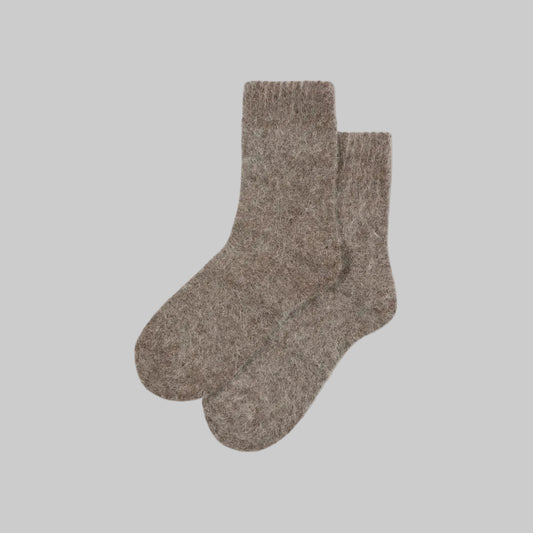 Soft Angora Socks - Mole