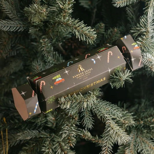 Bamboo Socks - Motif Christmas Cracker