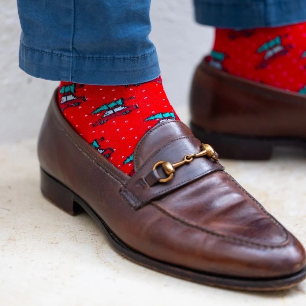 Bamboo Socks - Motif Christmas Cracker