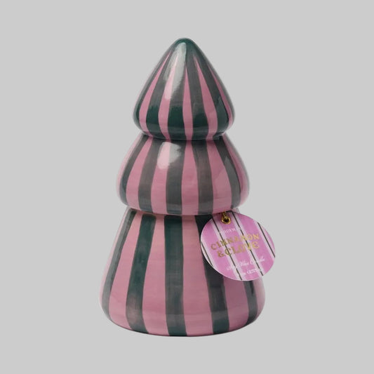 Ceramic Tree Candle - Cinnamon & Clove