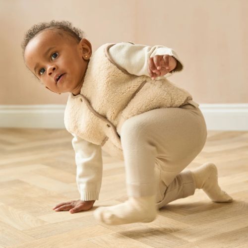 Be Happy Baby Sock - Ivory