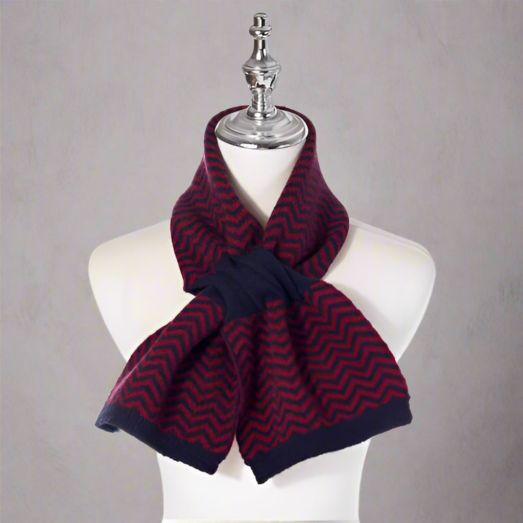 Short Navy Scarf