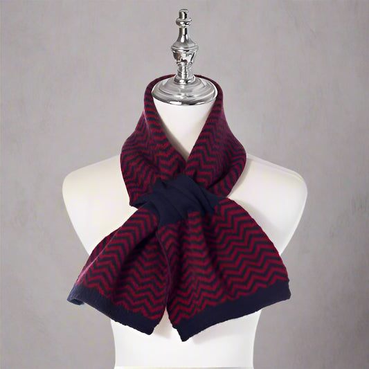Short Navy Scarf