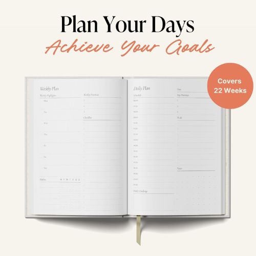 Undated Daily Planner Page A Day - Green