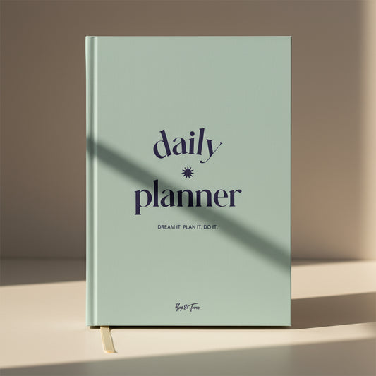 Undated Daily Planner Page A Day - Green