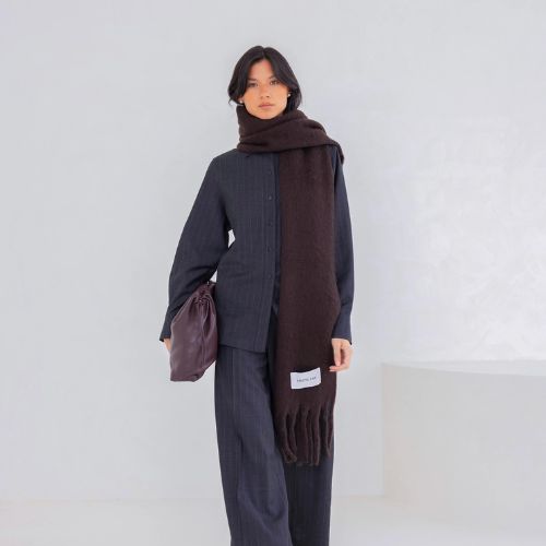 The Reykjavik Scarf - 100% Recycled - Brown