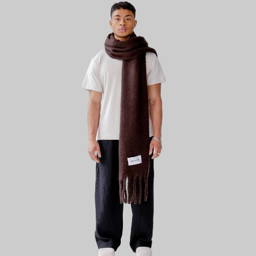 The Reykjavik Scarf - 100% Recycled - Brown