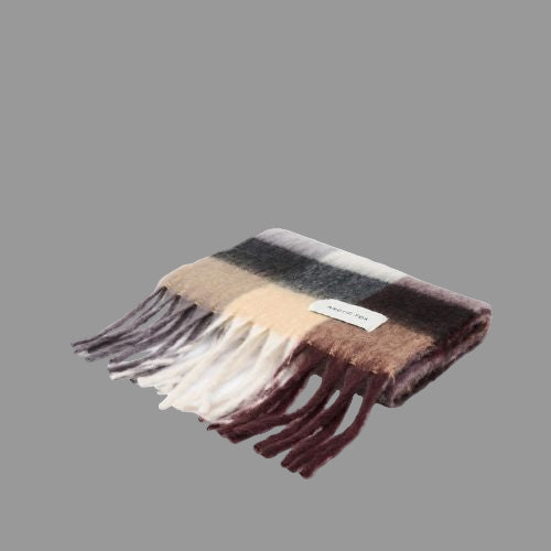 The Reykjavik Scarf - 100% Recycled - Purple/Brown