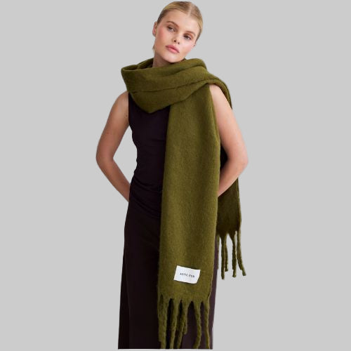The Reykjavik Scarf - 100% Recycled - Green