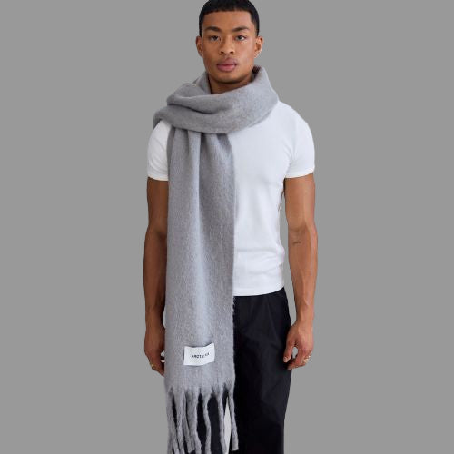 The Reykjavik Scarf - 100% Recycled -  Grey