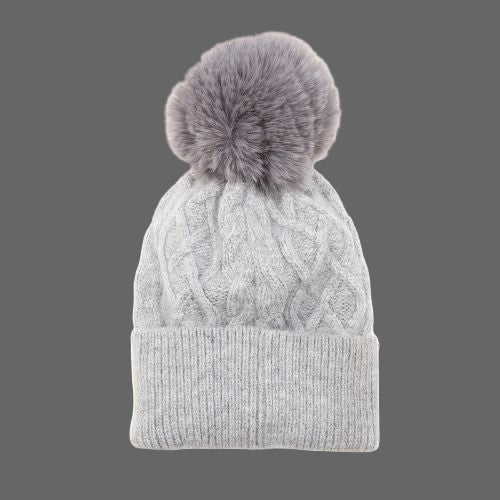 Bobble Hat - Dove Grey
