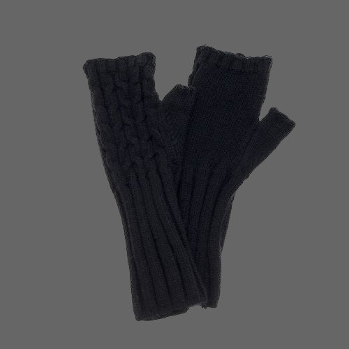 Fingerless Gloves - Raven Black