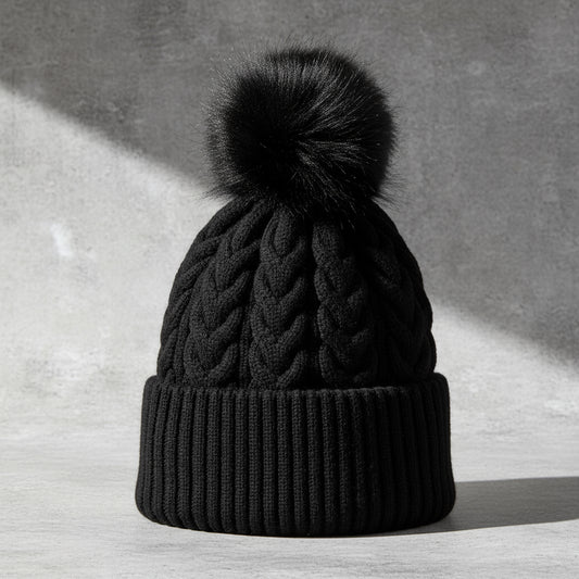 Bobble Hat - Raven Black
